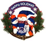 Denver Broncos Team Snowman Wreath