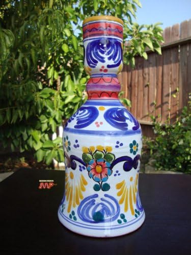Authentic Puebla Fine TALAVERA Ceramic Candle Holder Pottery 10