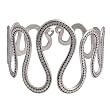 Hand crafted Jewelry Sterling Silver Arm Bracelet Armlet 3 inches
