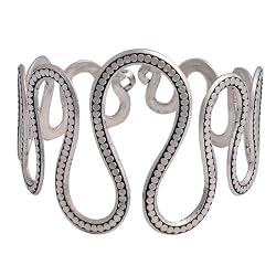 Hand crafted Jewelry Sterling Silver Arm Bracelet Armlet 3 inches