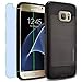 Samsung Galaxy S7 / G930 Case, INNOVAA Elite Hybrid Series Case (Not Compatible with Galaxy S7 Edge / G935) W/Free Screen Protector & Touch Screen Stylus Pen - Black