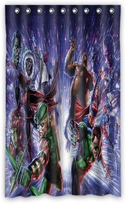 Daniellestore Custom Justice League Art Window Curtain Drapery/Panels/Treatment Polyester Size 52w x 84h inches(One Piece)