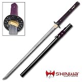 Shinwa Purple Knight Katana Damascus Sword