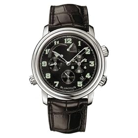 Blancpain Men's Leman GMT Alarm Watch #2041-1130M-53B
