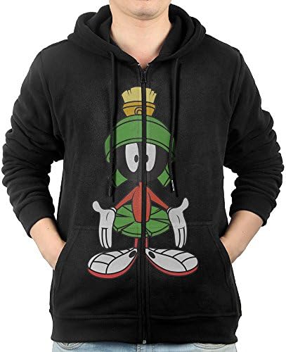 AASD Men's Marvin The Martian Full-Zip Fleece Hoodie L