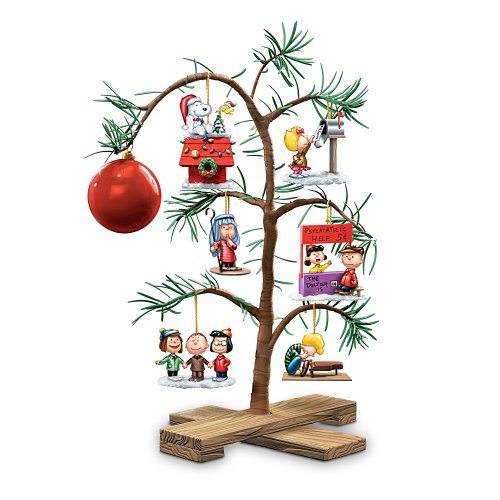 Tabletop Tree: PEANUTS Classic Holiday Memories Tabletop Tree by The Bradford Exchange