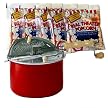 Whirley-Pop Stovetop Popcorn Popper with 5 Real Theater Popcorn Kits - Red Pan