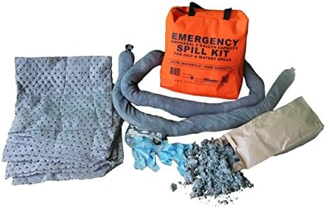 Oilinator 5 gal. Universal Spill Kit for Emergency Spill Response - picks up both oil &amp; water and all 5 gallons