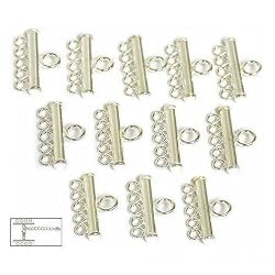 Bead 5 Loop Sterling Silver Connector Parts