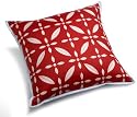 Tommy Hilfiger Cold Spring 20-Inch Quilted Red Decorative Pillow