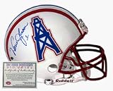 Warren Moon Autographed Houston Oilers Full Size Deluxe Replica Helmet