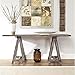 Console Table in Light Brown Finish