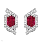 Earrings With 4.20ctw Precious Length 23mm