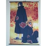 Home Decor Japanese Anime Naruto Itachi Deidara Fiber Fabyic Wall Scroll Painting 005 (DIY Supported)