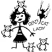 Crazy Cat Lady Stick Figure Family Decal can be applied to any surface Funny Vinyl Decal Sticker White In Color No Inks 100% Vinyl 8.5 