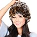 URSFUR Rex Rabbit Fur Knit Beanie Hats Multicolor
