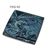 Taylorhe Skins PS3 Slim Decal/ blue dragon sitting on skulls
