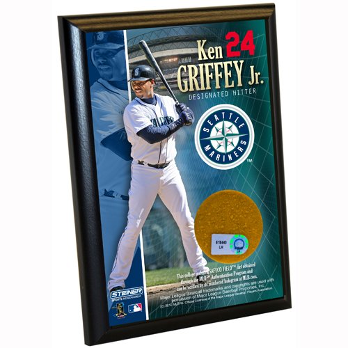 MLB Seattle Mariners Ken Griffey Jr. 4-by-6-Inch Dirt Plaque