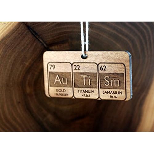 Autism Periodic Table Christmas Ornament