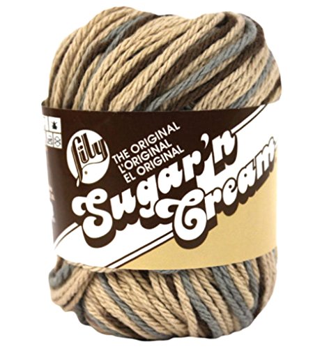 Lily Sugar 'n Cream 100% Cotton Yarn ~ EARTH OMBRE # 2046 ~ New 2 oz. Skein by the Each