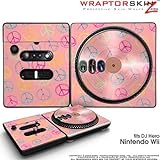 DJ Hero Skin Kearas Peace Signs on Pink fits Nintendo Wii DJ Heros (DJ HERO ....
