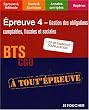 Gestion des obligations comptables, fiscales et sociales BTS CGO Epreuve 4