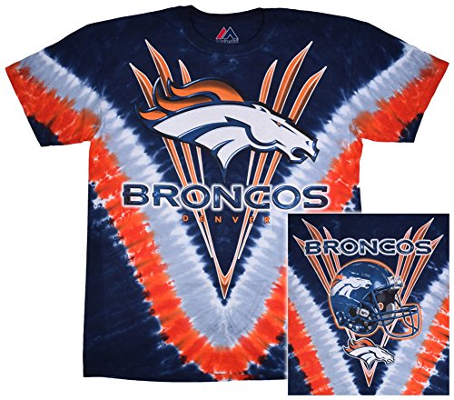 Broncos Logo V-Dye T-Shirt Size M
