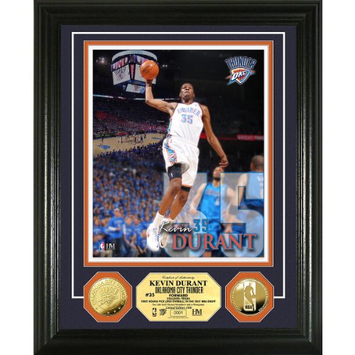 Highland Mint Oklahoma City Thunder Kevin Durant Gold Coin Photo Mint