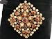 L. Danzic Topaz Topaz 25+ Carat Swarovski Crystal Brooch Pin Pendant