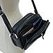 Womens Leather Adjustable Strap Multi Pocket Organizer Cross Body Purse