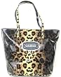 Guess Nala Cheetah Print Tote in Gold