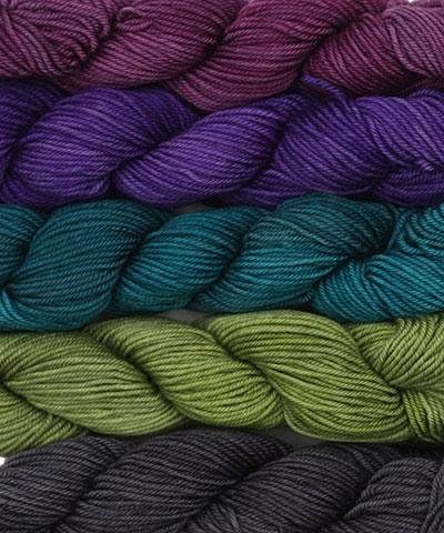 Wonderland Yarns Cheshire Cat Mini Skein Pack #15 Mice in the Tea