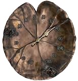 Outdoor Thermometers by Hen Feathers Lily Pad Thermometer in Bronze