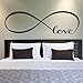 Towallmark 22*60CM Bedroom Wall Stickers Decor Infinity Symbol Word Love Vinyl Art Hot