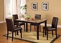 5 Pc Dark Artificial Marble Top Dinette Dinning Set , Dining table 4 Chairs