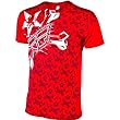 Fly Racing Cross Bones Men's Short-Sleeve Casual Wear Shirt - Red
