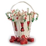 Dog Holiday Rawhide Treats Basket 33 Pcs