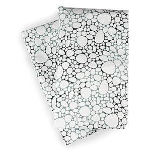 Argington Organic Crib Sheet Set Fish and Pebbles Print