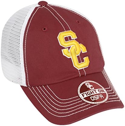 NCAA-USC Trojans-Trucker Mesh Adjustable Hat Cap