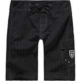 MOLOKAI Pinstripe Mens Boardshorts - Black