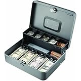 STEELMASTER Tiered (Cantilever) Cash Box, Gray, 2216194G2