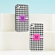 White Houndstooth Personalized Case for IPhone 4 and 4S