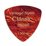 Pickboy Vintage Pick, Classic Nytro Triangle, Cellulose, 1.00mm, 50 picks