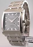 Mens Croton Steel Automatic Day Date Watch CR307812SSGY