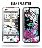 HTC DROID INCREDIBLE Cell Phone Protective Skin Decal Sticker Verizon - Leaf Splatter
