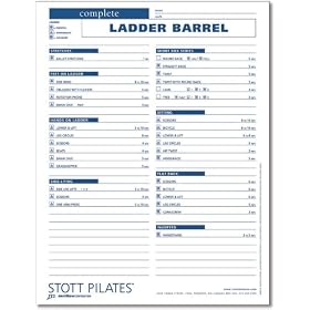 Click here to buy Stott Pilates Complete Ladder Barrel Client Workout Sheets.