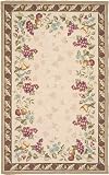 Surya Flor Flo-8945 3 x 3 Beige / Brown / Pale Aqua - Round Area Rug