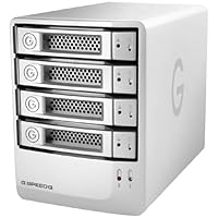 G-Technology G-SPEED Q 4TB High Speed RAID Array w/ eSATA, USB 2.0, Firewire 400, Firewire 800 Interfaces for Video Editing Applications 0G01792