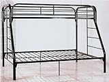 Twin and Full Bunk Bed in Black #AD 8120