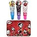 Townley Girl The Incredibles Sparkly Lip Set For Girls, 3 pack with Decorative Tin
